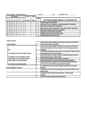 2013 Scanning Sheet - cset mnsu