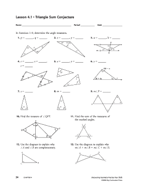 Geometry Worksheet