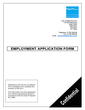 Employment Application Form