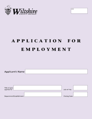 Employment Application Form