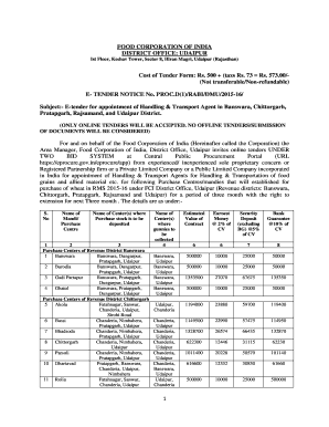 1 FOOD CORPORATION OF INDIA DISTRICT OFFICE UDAIPUR bb - fci gov