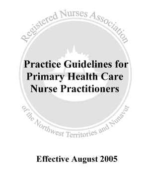 Practice Guidelines for Primary Health Care Nurse