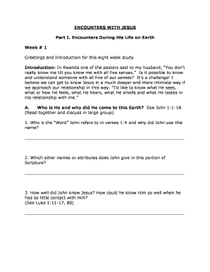 Encounters with Jesus Study Guide