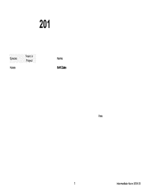 Colorado 4-H Intermediate Horse Record Form