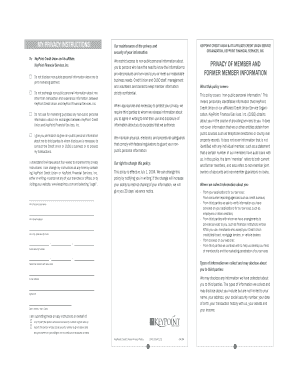 KeyPoint Credit Union Privacy Instructions Form