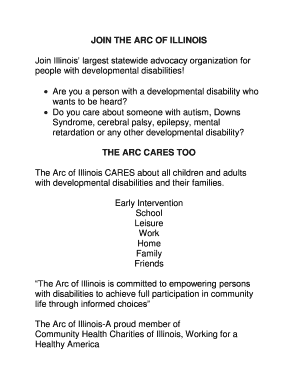 The Arc of Illinois Membership Application