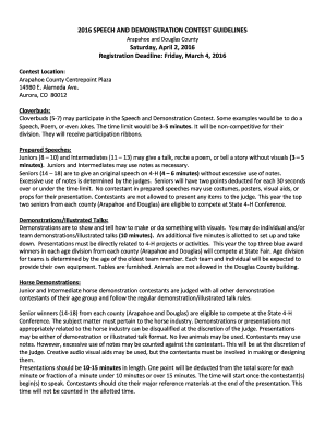 B2011b SPEECH AND DEMONSTRATION CONTEST GUIDELINES - extension colostate