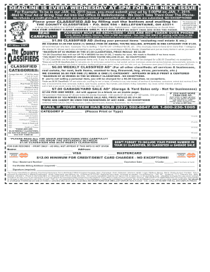 Classified Ad Submission Form
