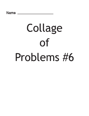 Collage of Problems #6
