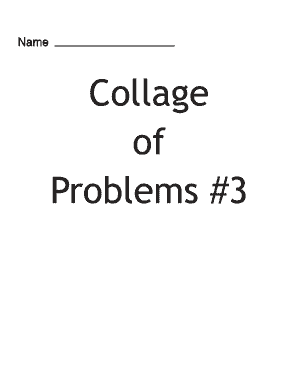 Math Problems Worksheet
