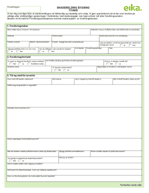 Building Theft Insurance Claim Form