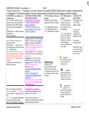 Bible Study Guide on Titus Chapters 1-3