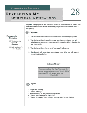 Discipleship Session 28 Preparation Guide