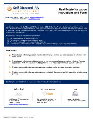 Real Estate Valuation Form