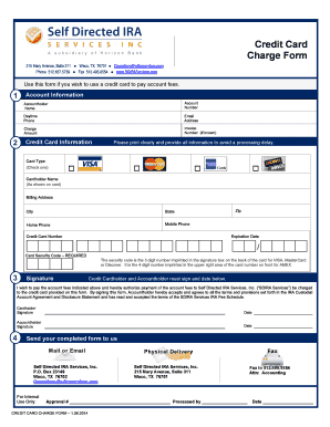 Credit Card Charge Form