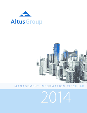 Altus Group Annual Meeting Proxy Notice