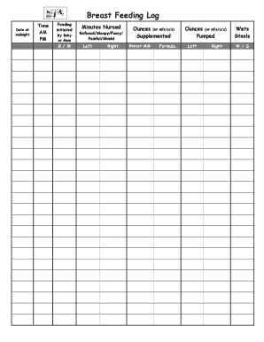 Breast Feeding Log