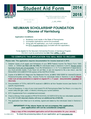 Neumann Scholarship Application Form