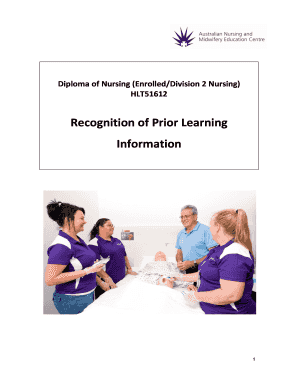 Diploma of Nursing RPL Application