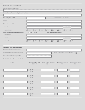 Logging Business Insurance Questionnaire