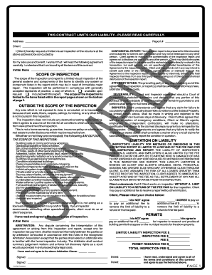 Home Inspection Agreement