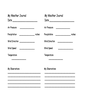 Weather Observation Journal