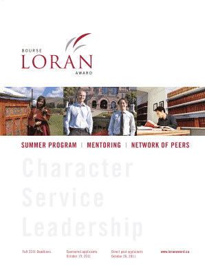 Loran Awards Application Form