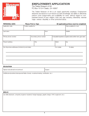 Employment Application