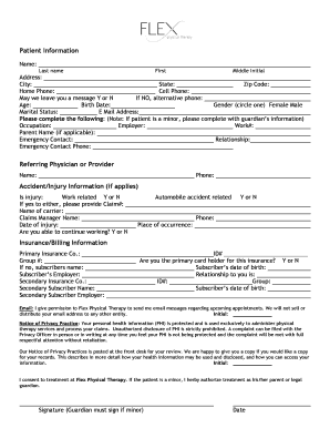 Patient Information and Consent Form