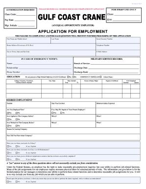 Employment Application Form