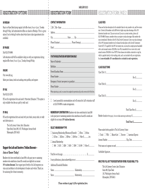 Loft Literary Center Class Registration Form
