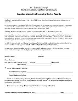 Student Records Access Form