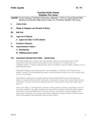 Formal letter topics - Public Agenda 15 9-1 Dunellen Public Schools Dunellen - dunellenschools