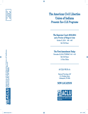 October 31 2014 845 - 445 Six CLE Hours - aclu-in