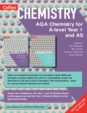 AQA Chemistry for A-level Year 1 and AS