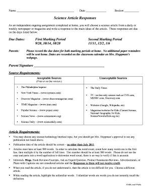 German resume - Science Article Responses - Ridley High School - ridleysd k12 pa