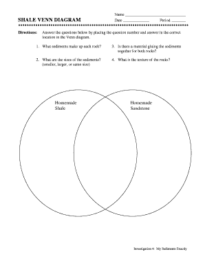 Shale Venn Diagram Worksheet