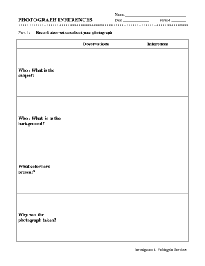 Part 1 Record observations about your photograph - ridleysd k12 pa