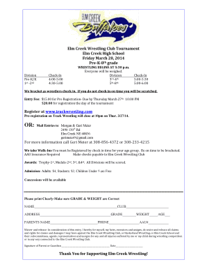 Body shop supplement sheet - Elm Creek Wrestling Club Tournament Elm Creek High School - huskerland