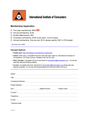 Membership Application Form