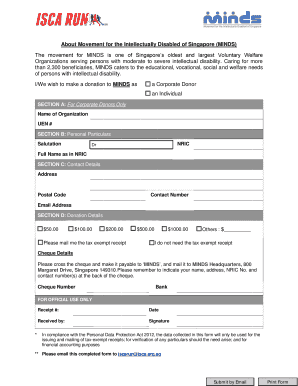 MINDS Donation Form