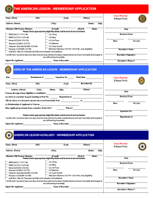 American Legion Membership Application