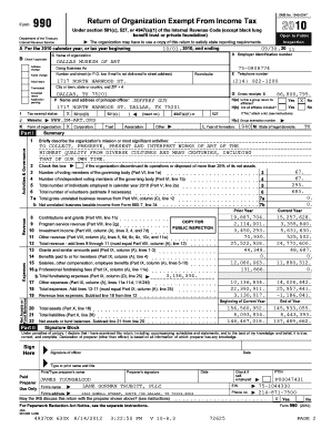 Form 990 Return of Organization Exempt From Income Tax