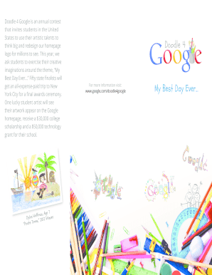 Doodle 4 Google Contest Entry Form
