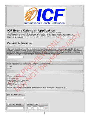 ICF Event Calendar Application FOR PREVIEW - coachfederation