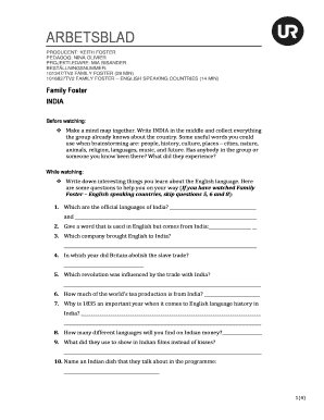 India Education Worksheet