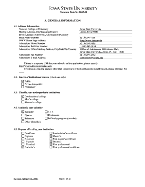 Common Data Set 2007-08