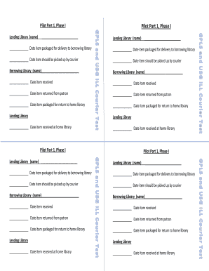 Library Lending Tracking Form