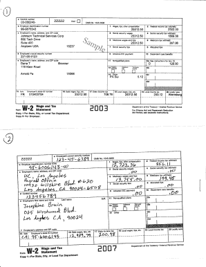 W-2 Tax Form