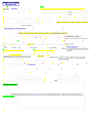 MLS Property Listing Form